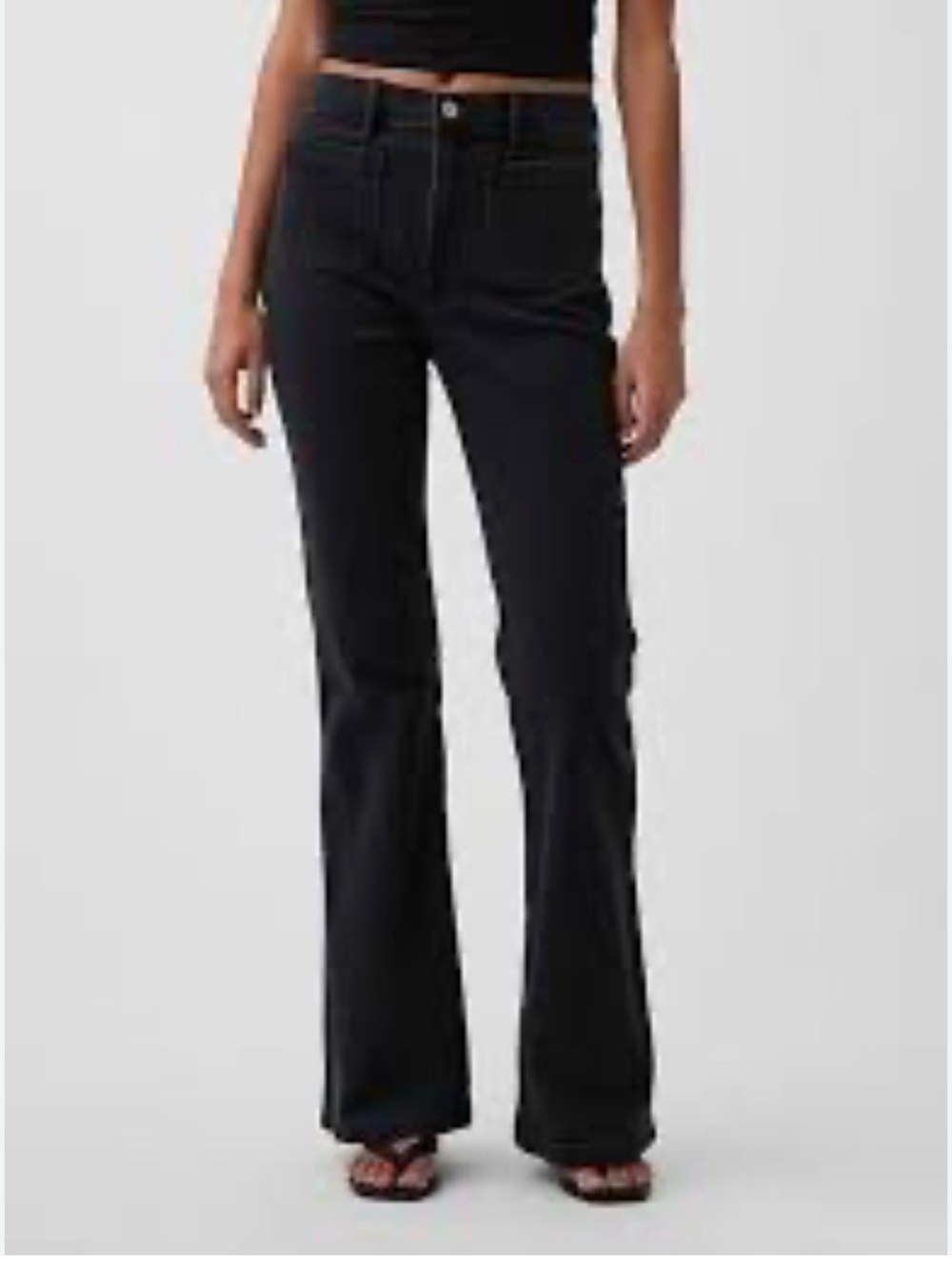 GAP Black High-Rise Flare Jeans for Women